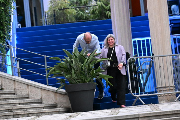 Martin Pechlát s Andreou Švehlíkovou.