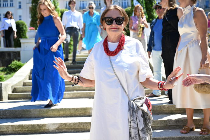 Herečka Eva Holubová se na akci vyfikla.