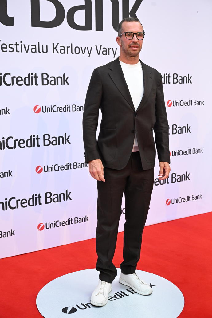 Radek Štěpánek na party UniCredit Bank ve Varech.