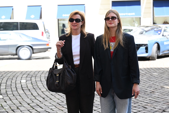 Jitka Schneiderová dorazila s dcerou Sofií Annou.