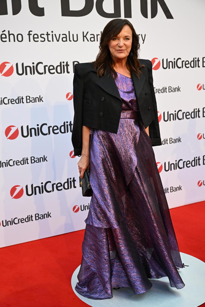 Beáta Rajská na party UniCredit Bank ve Varech.