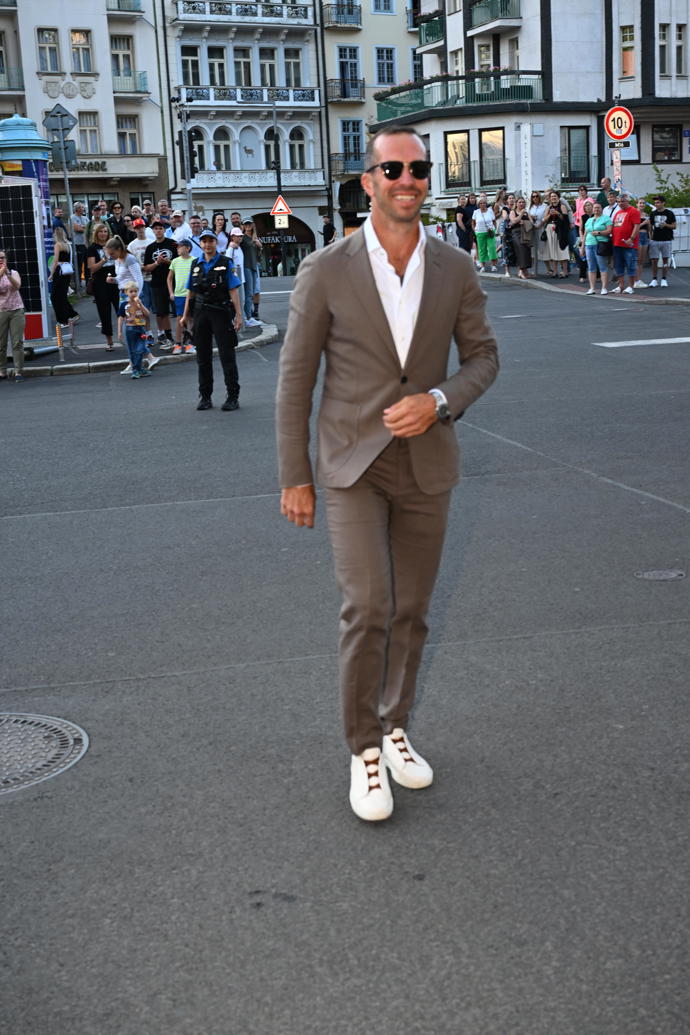 Bývalý tenista Radek Štěpánek na BMW party.