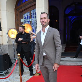 Bývalý tenista Radek Štěpánek na BMW party.