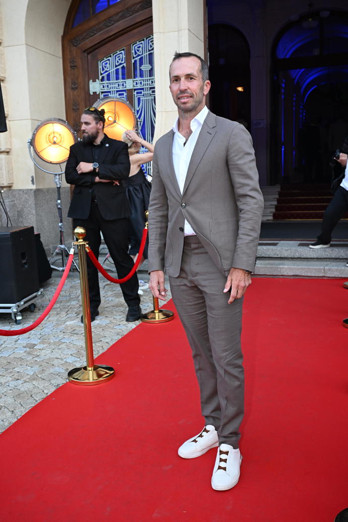 Bývalý tenista Radek Štěpánek na BMW party.