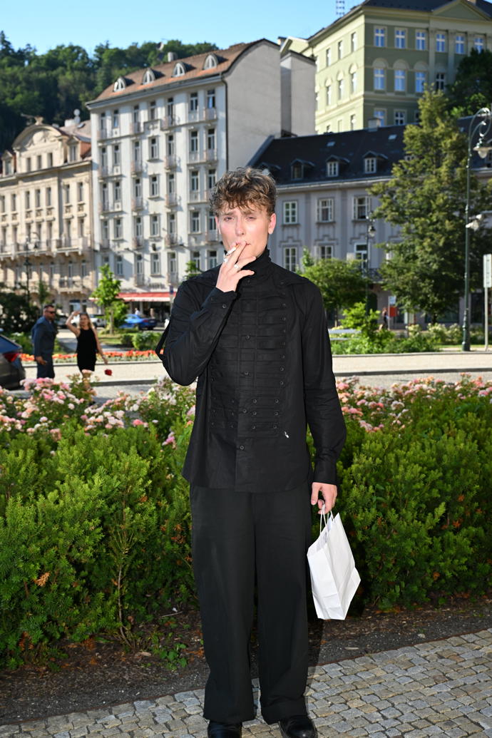 František Prachař na Forbes party.