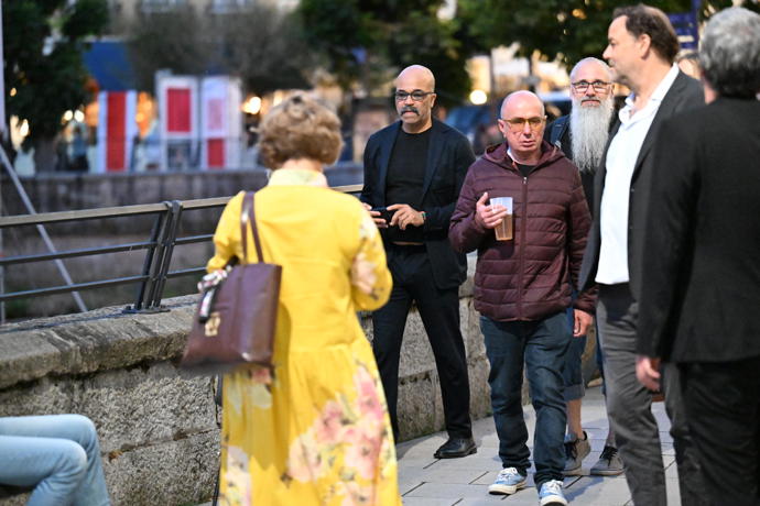 Jeffrey Wright si užíval festivalovou atmosféru.