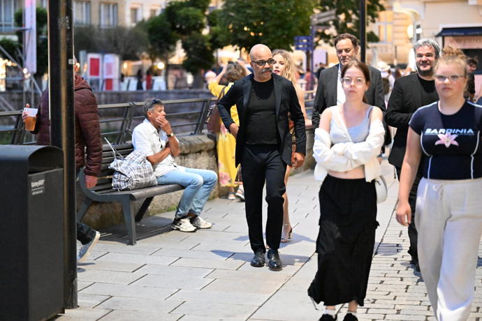 Jeffrey Wright si užíval festivalovou atmosféru.