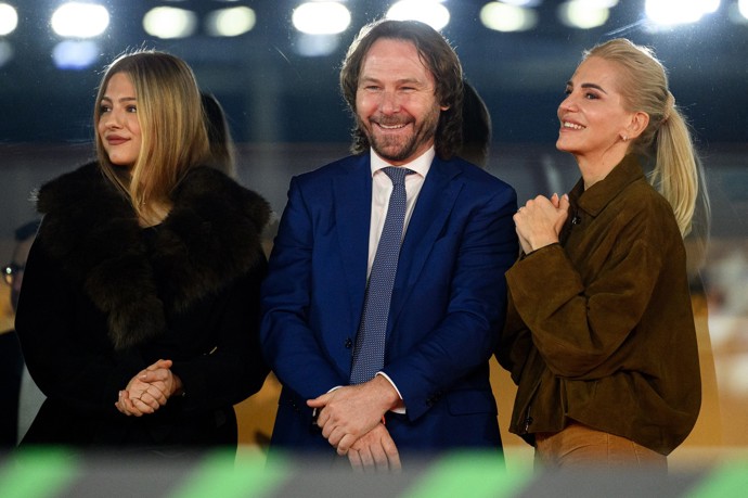 Dara Rolins s Pavlem Nedvědem a dcerou Laurou Homolovou.