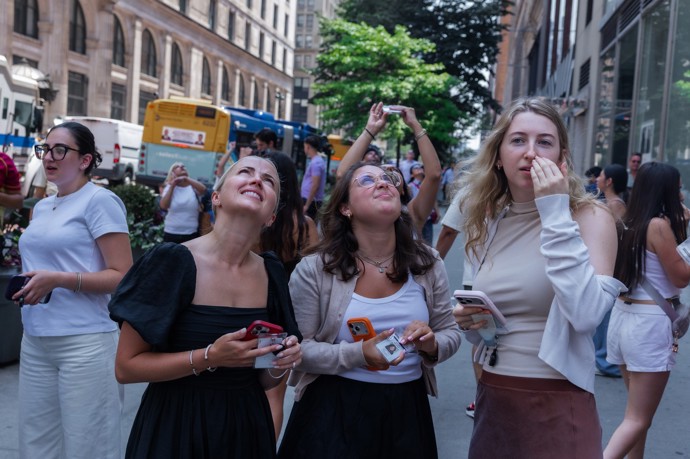 Lidé v New Yorku si vše dokumentovali