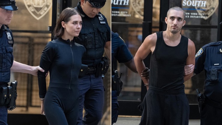 Angela Nikolau a Ivan Kuznetsov alias Beerkus po zadržení