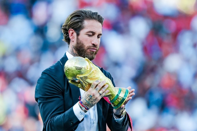 Sergio Ramos na finále MS ve fotbale.