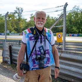 Prezident Petr Pavel jako fotograf na Velké ceně Maďarska Formule 1