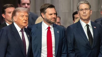 FOTO: Donald Trump na pohřbu Lindsey Grahama