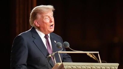 FOTO: Donald Trump na pohřbu Lindsey Grahama