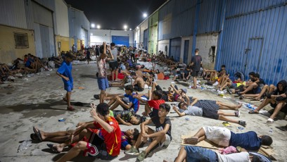 FOTO: Imigranti v Ceutě.