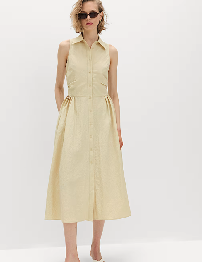 Propínací košilové midi šaty  Marks & Spencer, 1 599 Kč