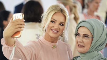 FOTO: Monika Babišová s tureckou první dámou.