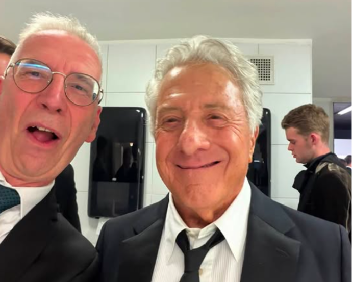 Kardiolog Petr Neužil a Dustin Hoffman, kterého letos potkal v Karlových Varech.
