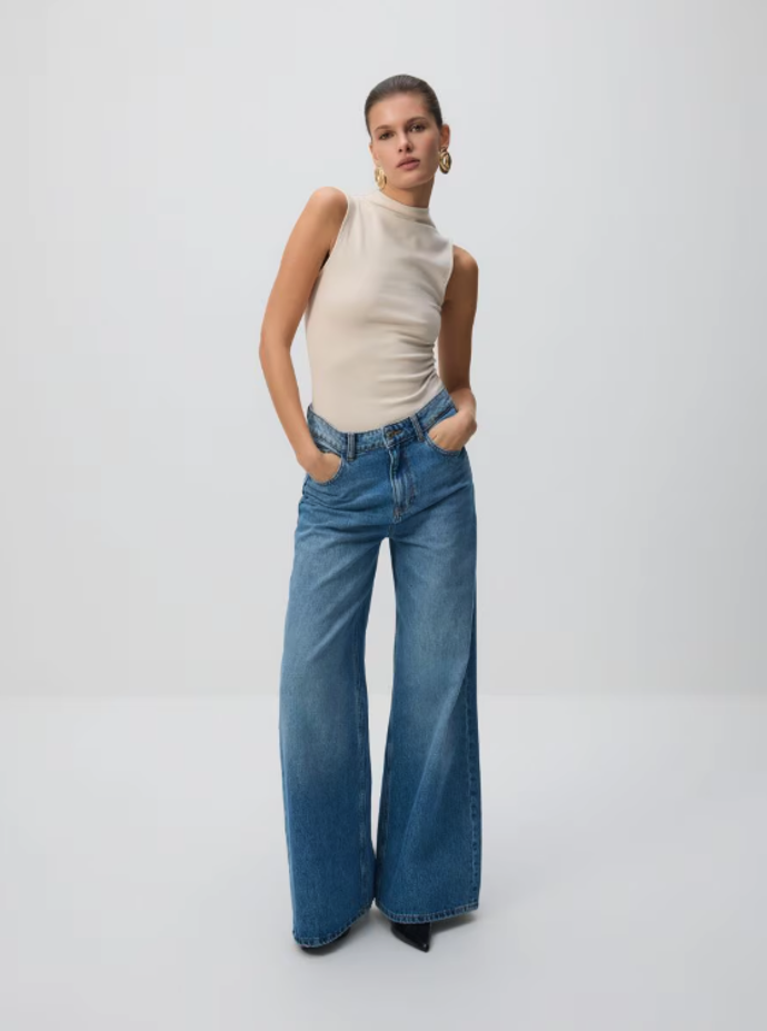 Džíny wide leg Reserved, 429 Kč