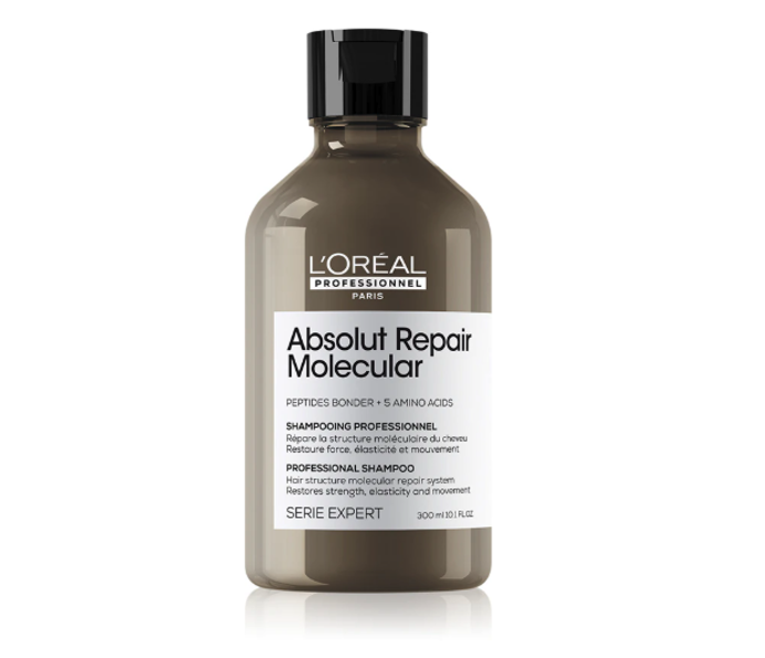 Šampon pro poškozené vlasy Absolut Repair Molecular, L'Oréal Professionnel, 707 Kč (300 ml), prodává Notino Šampon pro poškozené vlasy Absolut Repair Molecular, L'Oréal Professionnel, 707 Kč (300 ml), prodává Notino