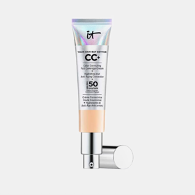Krycí a pečující make-up s SPF 50 CC+, IT Cosmetics, 1 199 Kč (32 ml), prodává Douglas Krycí a pečující make-up s SPF 50 CC+, IT Cosmetics, 1 199 Kč (32 ml), prodává Douglas