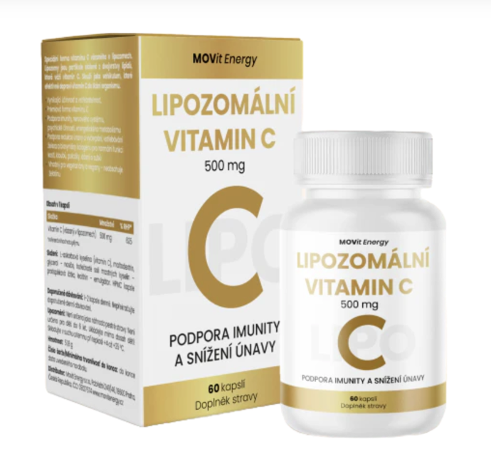 MOVit Lipozomální Vitamin C je navržen pro každodenní posílení obranyschopnosti a zvýšení odolnosti organismu. Speciální kapsle poskytují dlouhodobý přísun vitaminu C, aniž by dráždily žaludeční sliznici. 399 Kč
