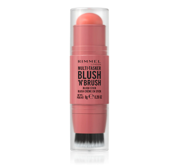 Krémová tvářenka se štětcem Multi-Tasker Blush'N'brush, Rimmel, 259 Kč, prodává Notino Krémová tvářenka se štětcem Multi-Tasker Blush'N'brush, Rimmel, 259 Kč, prodává Notino