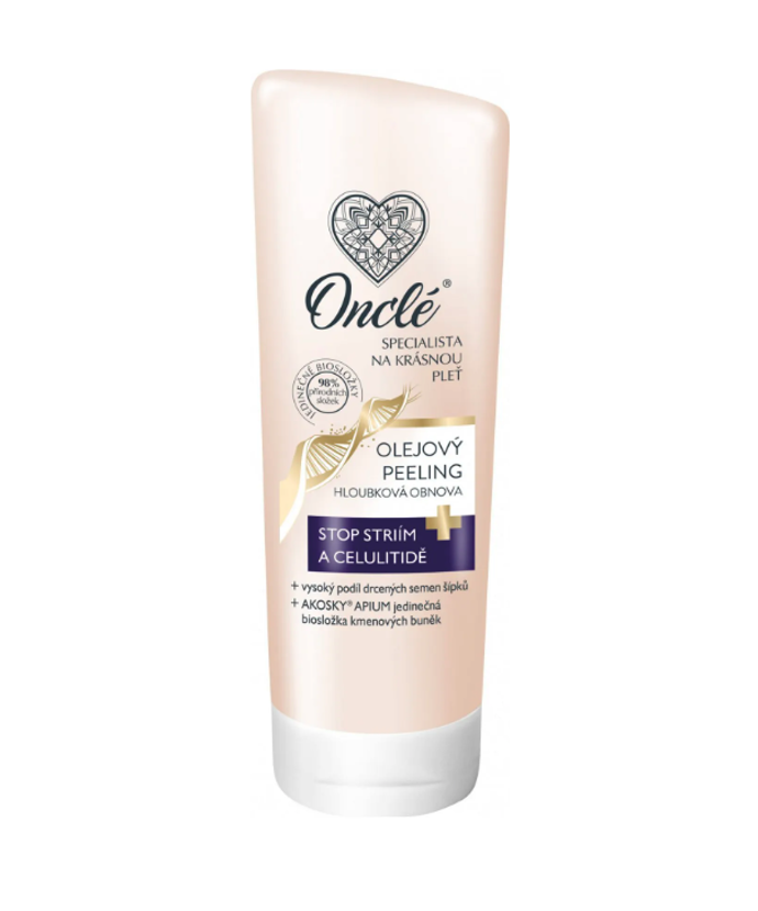 Luxusní olejový peeling s kmenovými buňkami Onclé, 349 Kč (200 ml) Luxusní olejový peeling s kmenovými buňkami Onclé, 349 Kč (200 ml)
