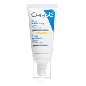 Intenzivní hydratační péče s ceramidy, vitamínem E, niacinamidem a SPF 50 CeraVe, 357 Kč(52 ml), prodává Notino
