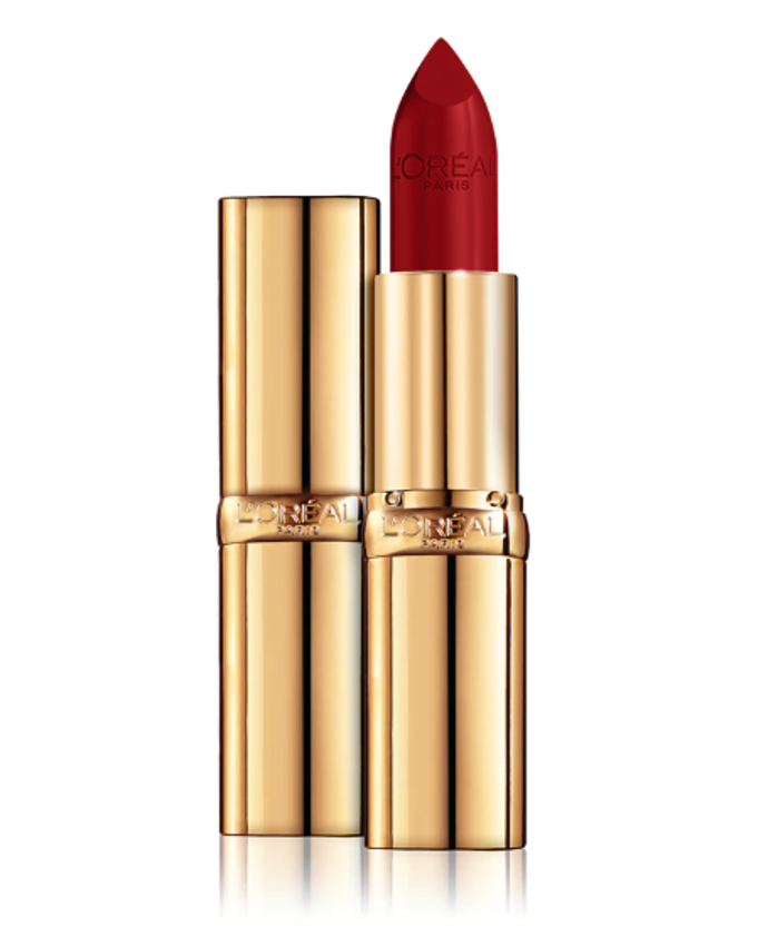 Saténová hydratační rtěnka Color Riche, L’Oréal Paris, odstín Le Rouge, 310 Kč, prodává Notino