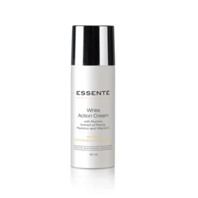 Depigmentační krém s bělícími peptidy, vitamínem C a extraktem z pivoňky Essenté, 1 250 Kč (50 ml)
