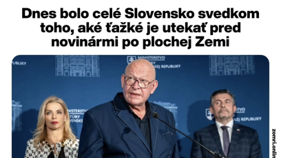 FOTO: Vtipálci si podali i rýpnutí do vládních představitelů s odkazem na plochou Zemi.
