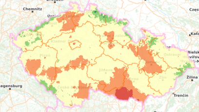 FOTO: Houbová mapa k pátku 24. července 2026.