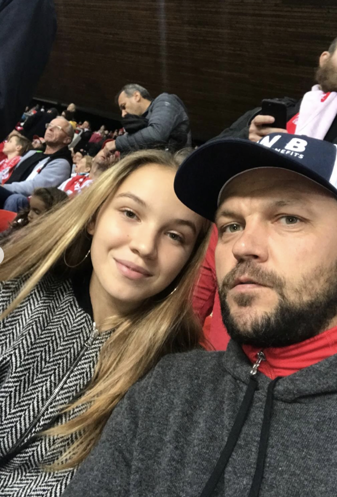 Kateřina Ujfaluši s otcem Tomášem.