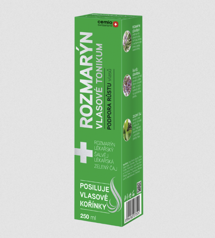 Cemio tonikum pro stimulaci růstu vlasů a posílení vlasových kořínků. Jeho lehké složení je určeno k aplikaci přímo na pokožku hlavy, kde aktivní látky pronikají hluboko ke kořínkům a podporují zdravý růst vlasů. 260 Kč Cemio tonikum pro stimulaci růstu vlasů a posílení vlasových kořínků. Jeho lehké složení je určeno k aplikaci přímo na pokožku hlavy, kde aktivní látky pronikají hluboko ke kořínkům a podporují zdravý růst vlasů. 260 Kč