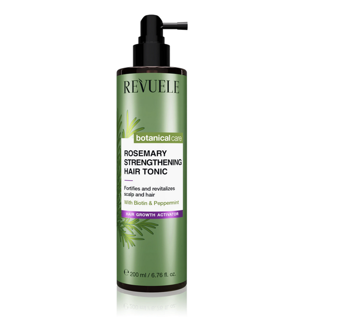 Posilující tonikum pro podporu růstu vlasů Revuele Botanical Care Rosemary, 79 Kč Posilující tonikum pro podporu růstu vlasů Revuele Botanical Care Rosemary, 79 Kč