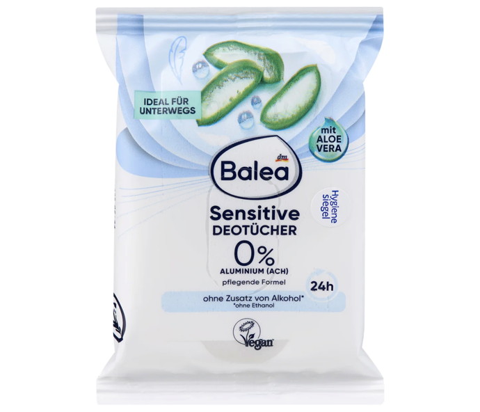 Perfektní pomoc do kabelky jsou tyto deodorantem napuštěné ubrousky bez aluminia, které vás díky aloe vera nejen osvěží, ale i zbaví potu a případně i nepříjemného odéru. Koupíte je v dm za 30 korun.