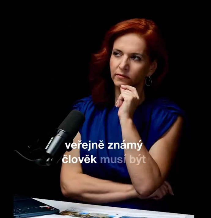 Moderátorka Nora Fridrichová. 
