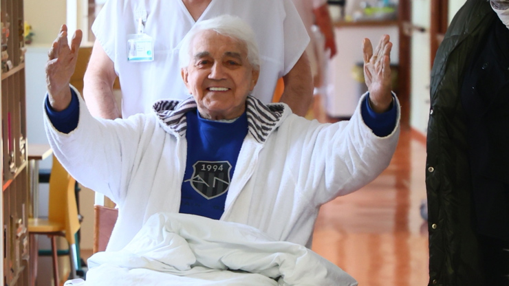 Jiří Krampol ve svém živlu