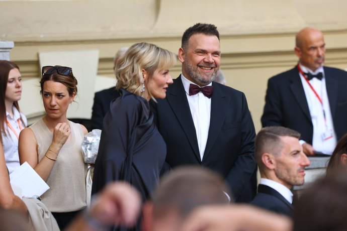 Bývalý ministr kultury Martin Baxa byl samý úsměv.