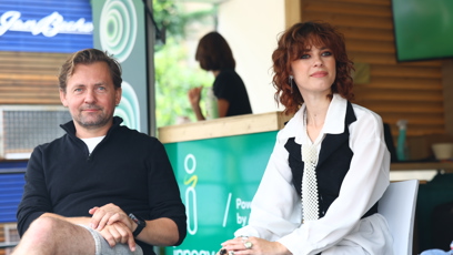 FOTO: Petr Lněnička s Annou Dvořákovou.
