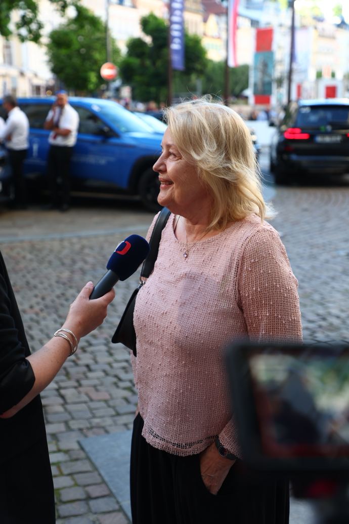 Herečka Magda Vašáryová dávala rozhovory.