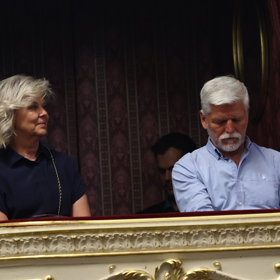Prezidentský pár přijel do Varů.