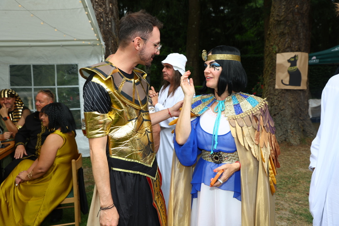Marta Jandová na oslavě svého tatínka.