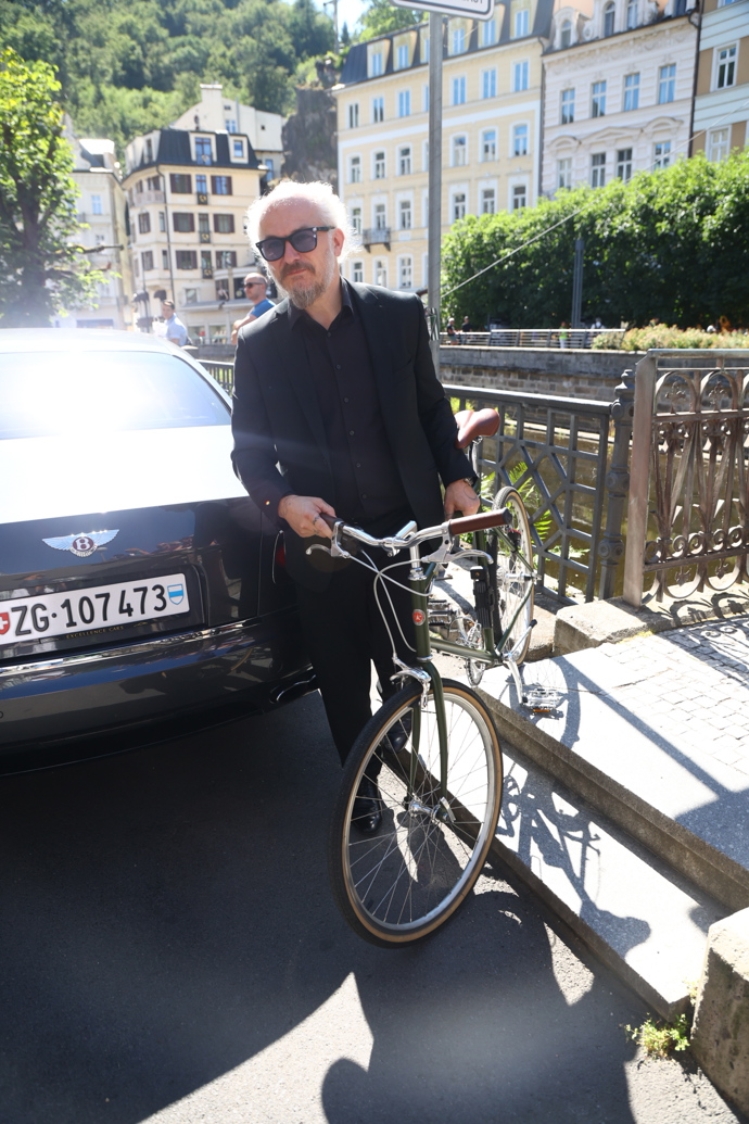 Karel Och jako vášnivý cyklista. 