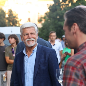 Petr Pavel byl v dobré náladě.
