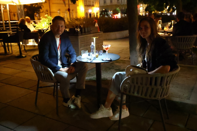 Vít Rakušan si užíval romantiku na kolonádě.
