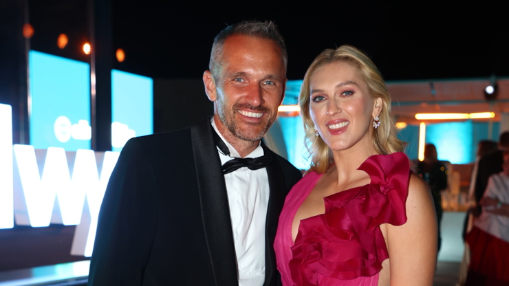 Míra a Zorka Hejdovi byli z dronové show nadšení. 