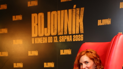 FOTO: Hana Vagnerová si natáčení filmu Bojovník velmi užívala.