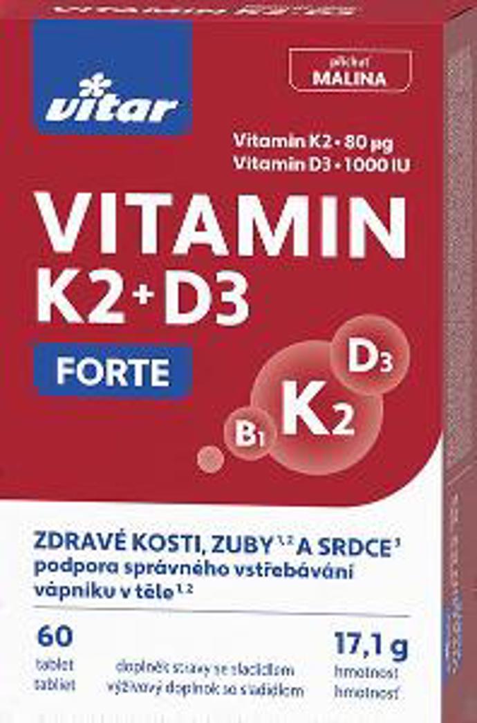 Vitar, vitamin K2 a D3, 179 Kč